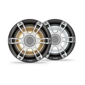 Fusion® Signature Series 3i Marinehøjttalere, 7,7" 280 watt Sports Grey koaksiale marinehøjttalere med CRGBW (sæt)