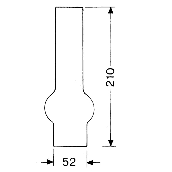 DHR Lampeglas 15 x 210mm