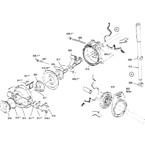 RM69  Manchet holder for Senior lænsepumpe, Hvid  #923.W