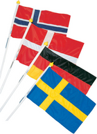 Adela Facade Flag Set Denmark, Flag 70 Cm.