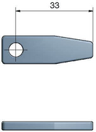Roca bolt 2.5" short, straight