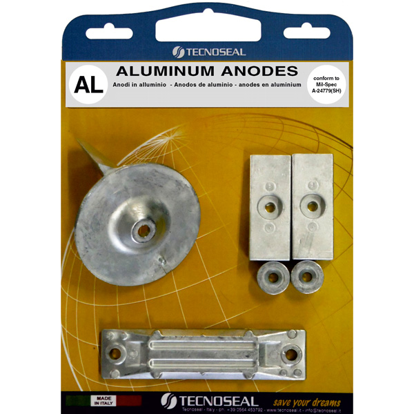 Alu anode kit til honda 40c hk & 50c hk