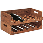 Roca Weinregal Teakholz 48x11x28cm