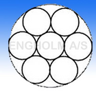 Wire rustfri 1x7 PVC forhudt transparent Ø0,5/0,7 mm