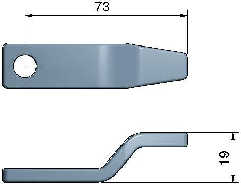 Roca rigel 2,5" lang, medium