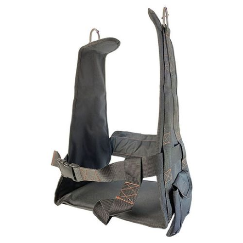 Bootsmannsstuhl schwarz mit Holzsitz 37 x 25 cm B1080040