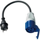 CEE 220V Buchse auf normalen Stecker - 0,50m Kabel 2,5mm2
