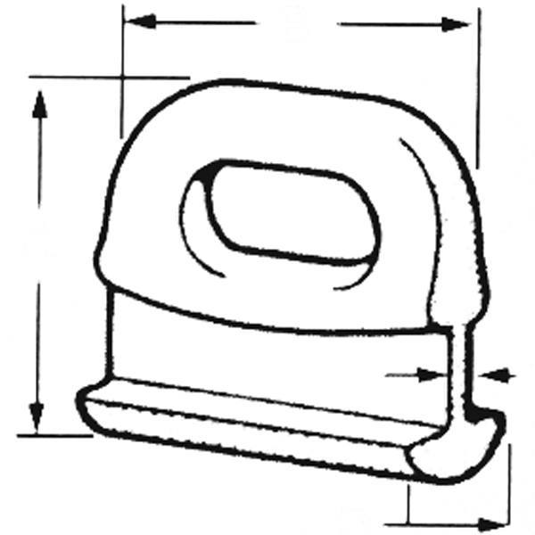Sailing sled with tracks 10mm