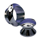 Rosette/Knopf Messing verchromt für Tür 16mm