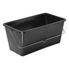 Paint bucket with handle, Nimba 7L Black for 18 cm paint rollers