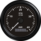 Kus rev counter diesel 0-4000 0.5-250 with hour.black 12/24V Ø