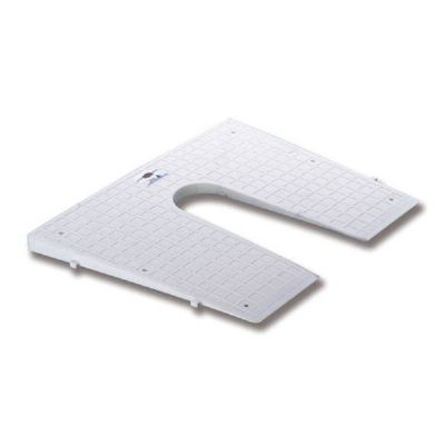 Motorplatte für Heck weiß keilförmig H: 42 x B: 34 cm Ware 1-22 mm O0520043