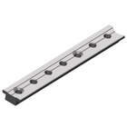 Skødeskinne T-track aluminium 20 mm 30 cm hul Ø5 mm