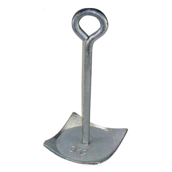 Tallerkenanker 3kg galvanisert stål