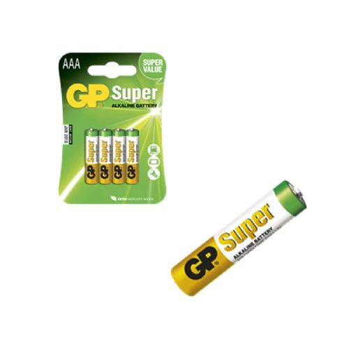 GP Super Alkaline  4-pak LR 3 - AAA - 1,5V   10,5x44,5mm