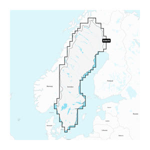 Sverige, søer og floder - Søkort