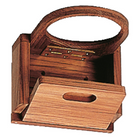Roca faltbarer Flaschenhalter Teak 12,5x4,5x10,5cm