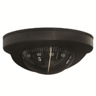Riviera compass ASTRA 100mm, ceiling mounted, black with black rose
