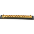 Electrical junction block brass +/- of 20 wires