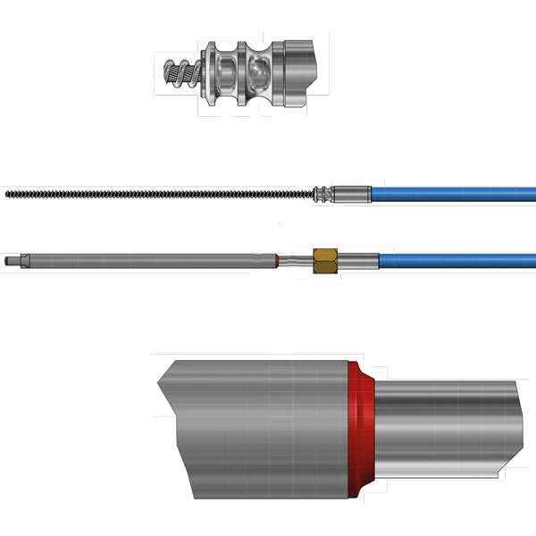 Ultraflex Styrekabel "mach" M90, 18 fod