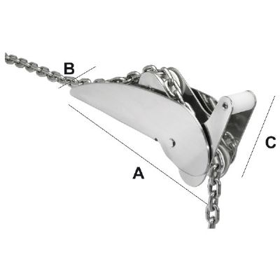 Ankerrolle mit Kippfunktion Max. 20 kg Anker N3520495