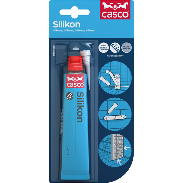 Casco Silikone transparent 40 ml tube