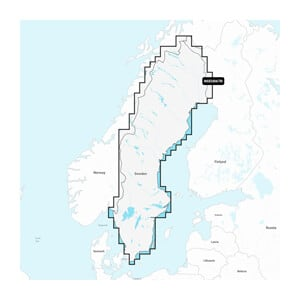 Sverige, søer og floder – indland søkort