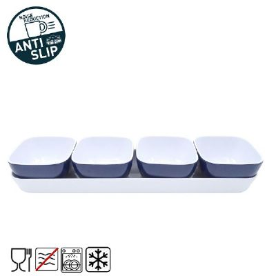 Sealand Tapas-Set Melamin 4 Schüsseln &amp; 1 Tablett D2000042