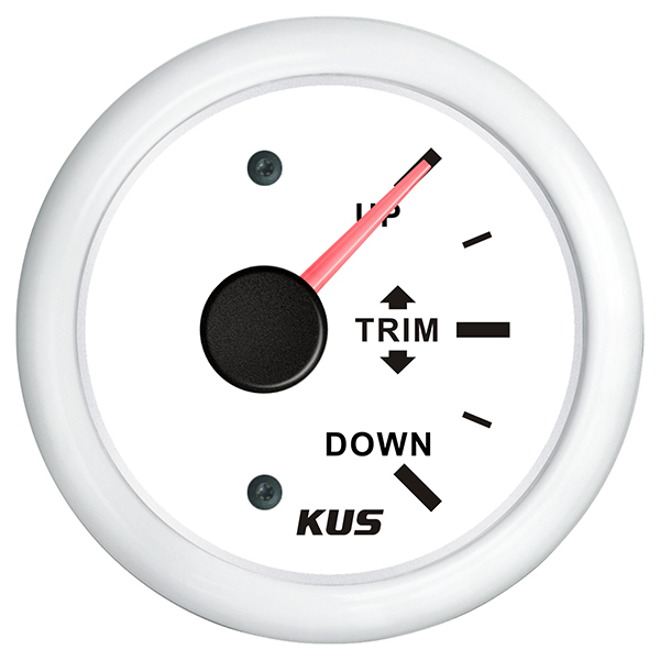 Kus trimindikator, hvid 0-190ohm, 12/24v