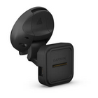 Suction cup mount for vehicle, magnetic holder
