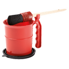 Farbbecher mit Henkel, Deckel und Pinsel