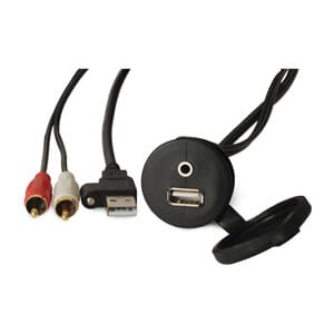 Fusion® panelmonteret USB/3,5 mm AUX-stik