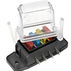 Waterproof fuse holder for 8 blade fuses