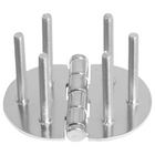 Roca hinge 60x85mm fixed M6 screws AISI 316