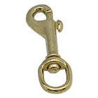 Karabinhage m/øje messing 10 mm