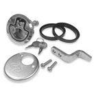 Roca Floor fitting Ø61.5 angled bolt lockable 316P