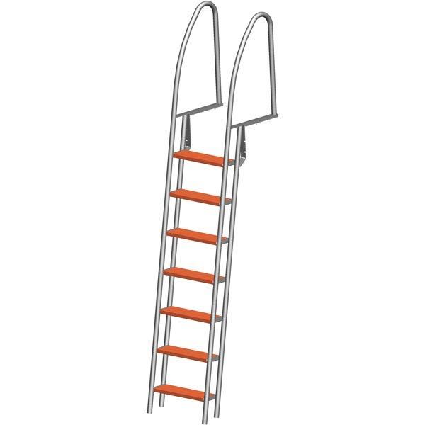 Bridge ladder 7 steps RF 304 length 256cm width 49cm
