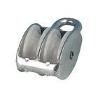 1852 Aluminiumblock doppelt 30mm für 8mm Seil