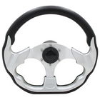 Sportsrat sort med alu, Ø318x303mm, med 3/4" std. nav