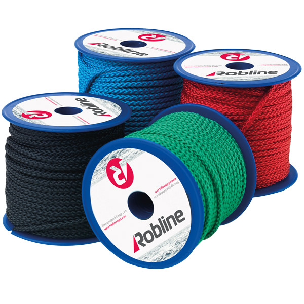 Robline Mini Polyester 3mm Sort boks 10 rl x 20m