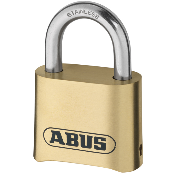 Abus kode hængelås messing med RF bøjle 50mm