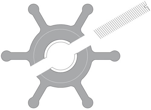 Johnson Impeller 09-1026B Nitril Ø50,8mm