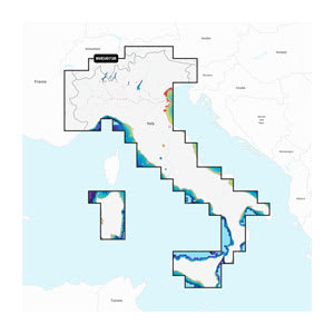 Italien, søer og floder – søkort