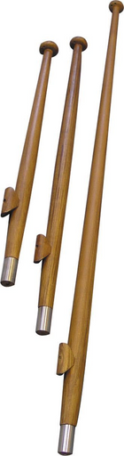 Flagstang i teak 120 cm med Ø25 mm bøsning