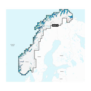 Norge, søer og floder – indland søkort