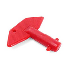 Hovedafbryder rød plast L0610089