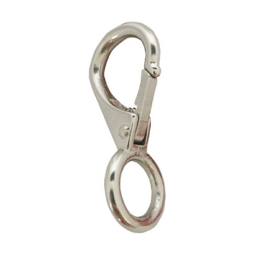 Karabinhage rf med fast øje   L:54 mm (str. 0)
