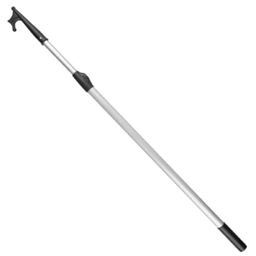 Boat hook telescopic aluminum 120/220 cm Ø30 mm clickable lock