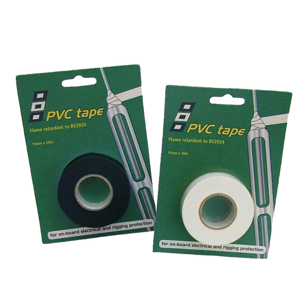 Psp pvc tape isoleringsbånd hvid 19mm x 20m