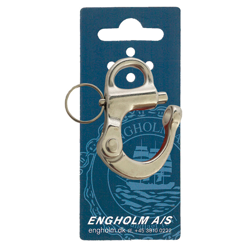 Fokkeskødehage rustfri m/fast øje 56 mm brud 1500 kg